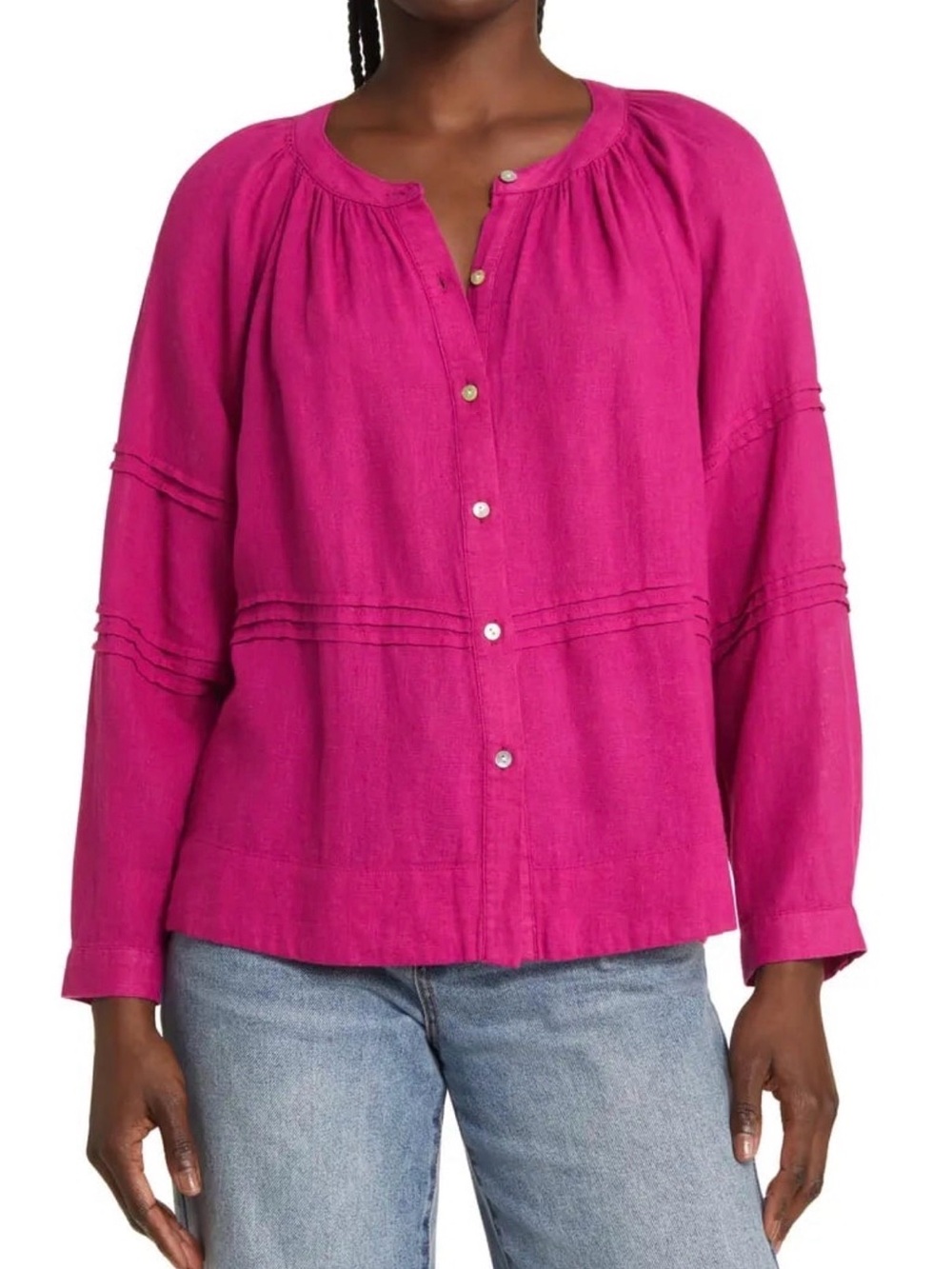 Rails Frances Blouse – M- Magenta/Boho- MSRP 198